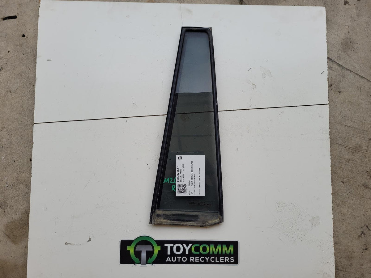 Feb 2003 to Oct 2009- Toyota Land Cruiser Prado 120 Series- Right Rear Quarter Door Glass- Dark Tint