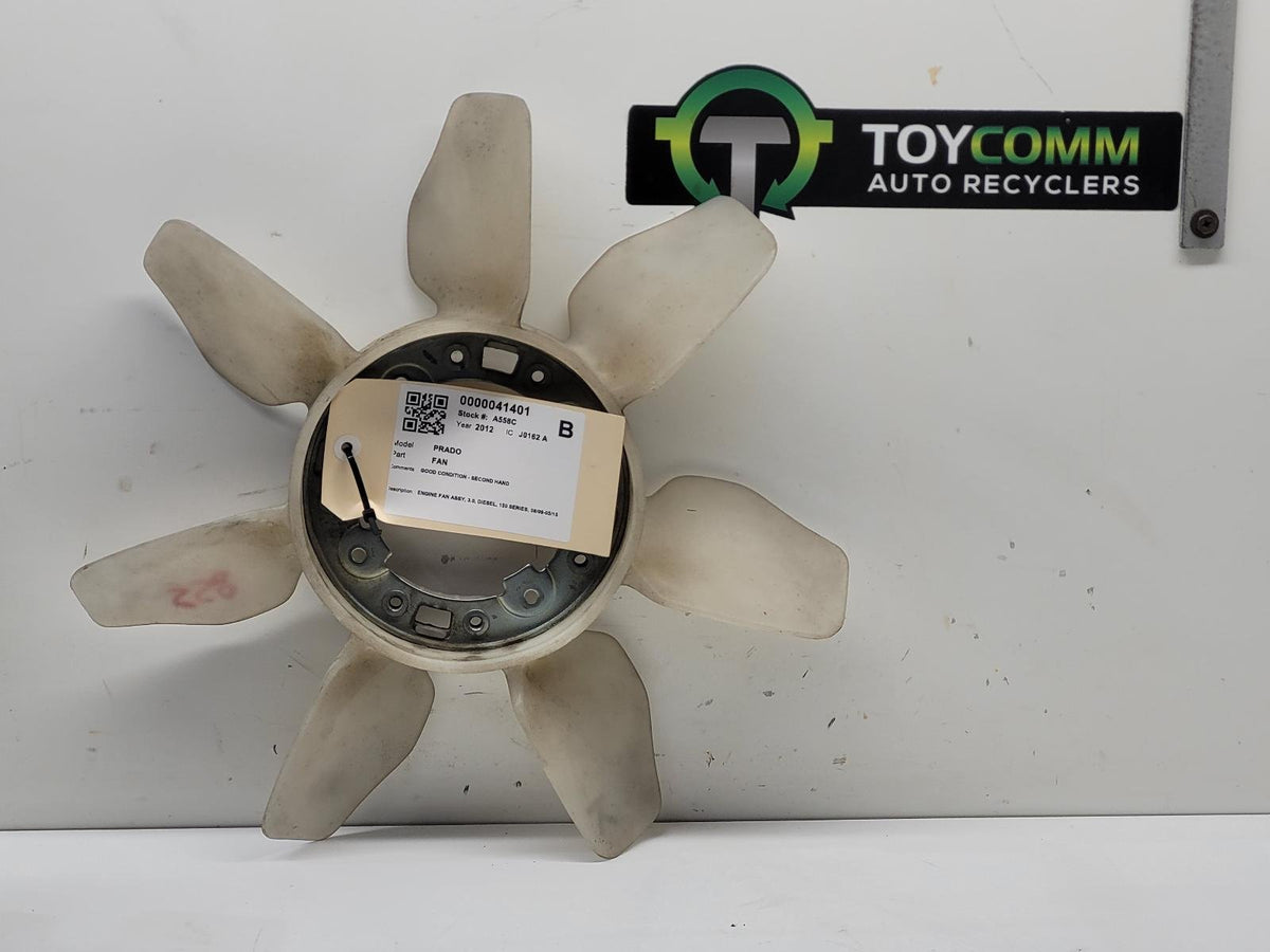 Aug 2009 to May 2015- Toyota Land Cruiser Prado 150 Series Diesel 3.0L- Engine Fan Assembly
