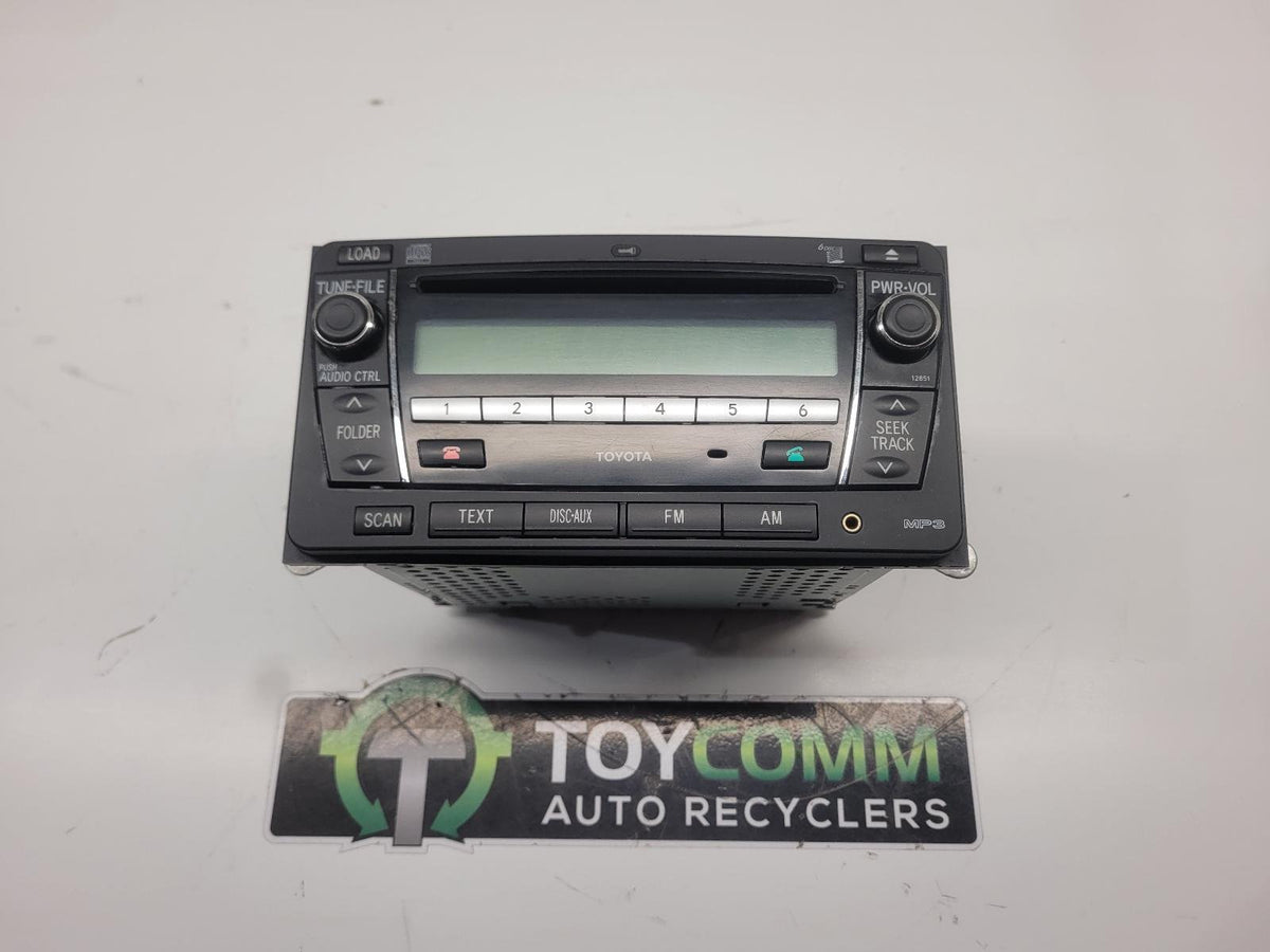 Feb 2005 to Aug 2015- Toyota Hilux- Radio Module- 6 Disc Cd Stacker ( On Face )- PN: 12851