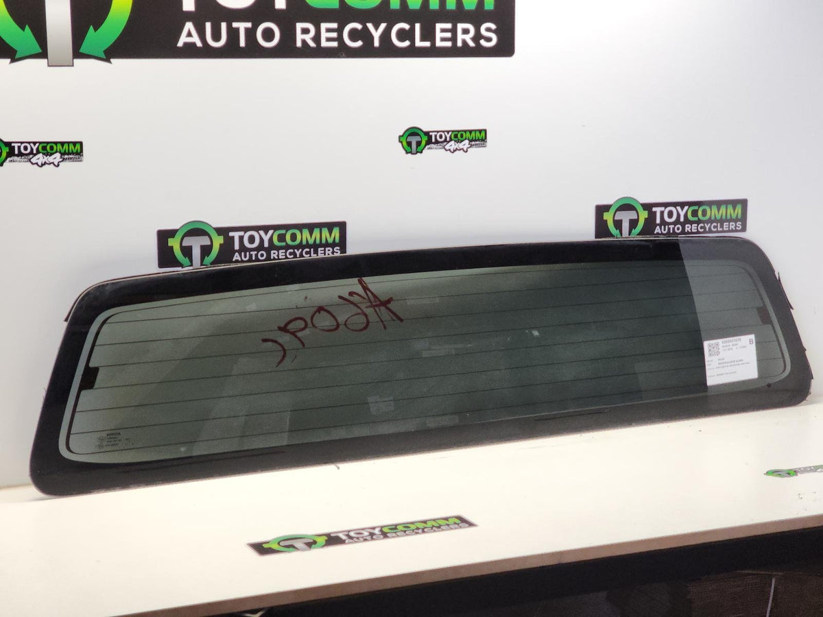 Mar 2005 to Aug 2015- Toyota Hilux- Rear Tailgate Glass- W/ Demist Type