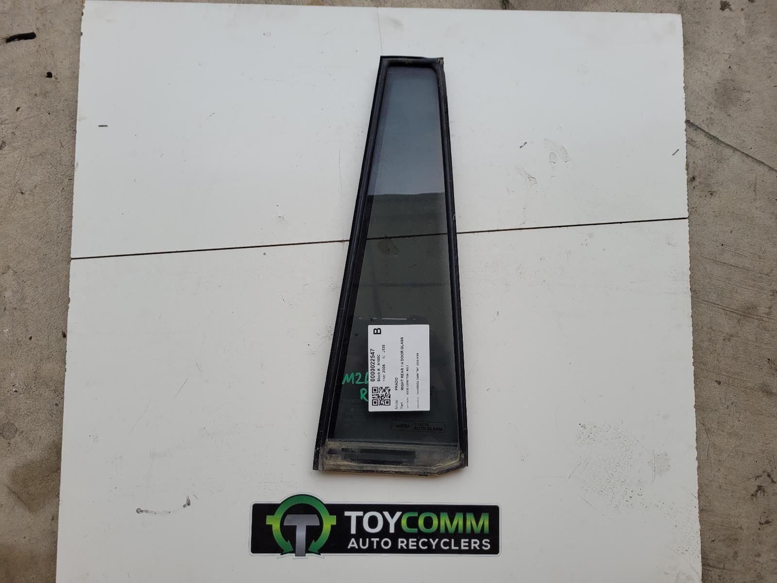 Feb 2003 to Oct 2009 - Toyota Land Cruiser Prado 120 Series - Right Rear Quarter Door Glass - Dark Tint