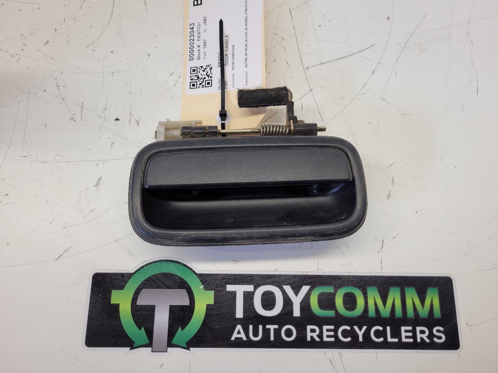 Jul 1996 to Jan 2003 - Toyota Land Cruiser Prado 95 Series - Right Rear Door Exterior Handle - Black