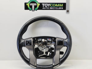 Aug 2009 to Jul 2013 - Toyota Land Cruiser Prado 150 Series SX GXL - Steering Wheel - Leather, Black, W/ Control On Both Sides