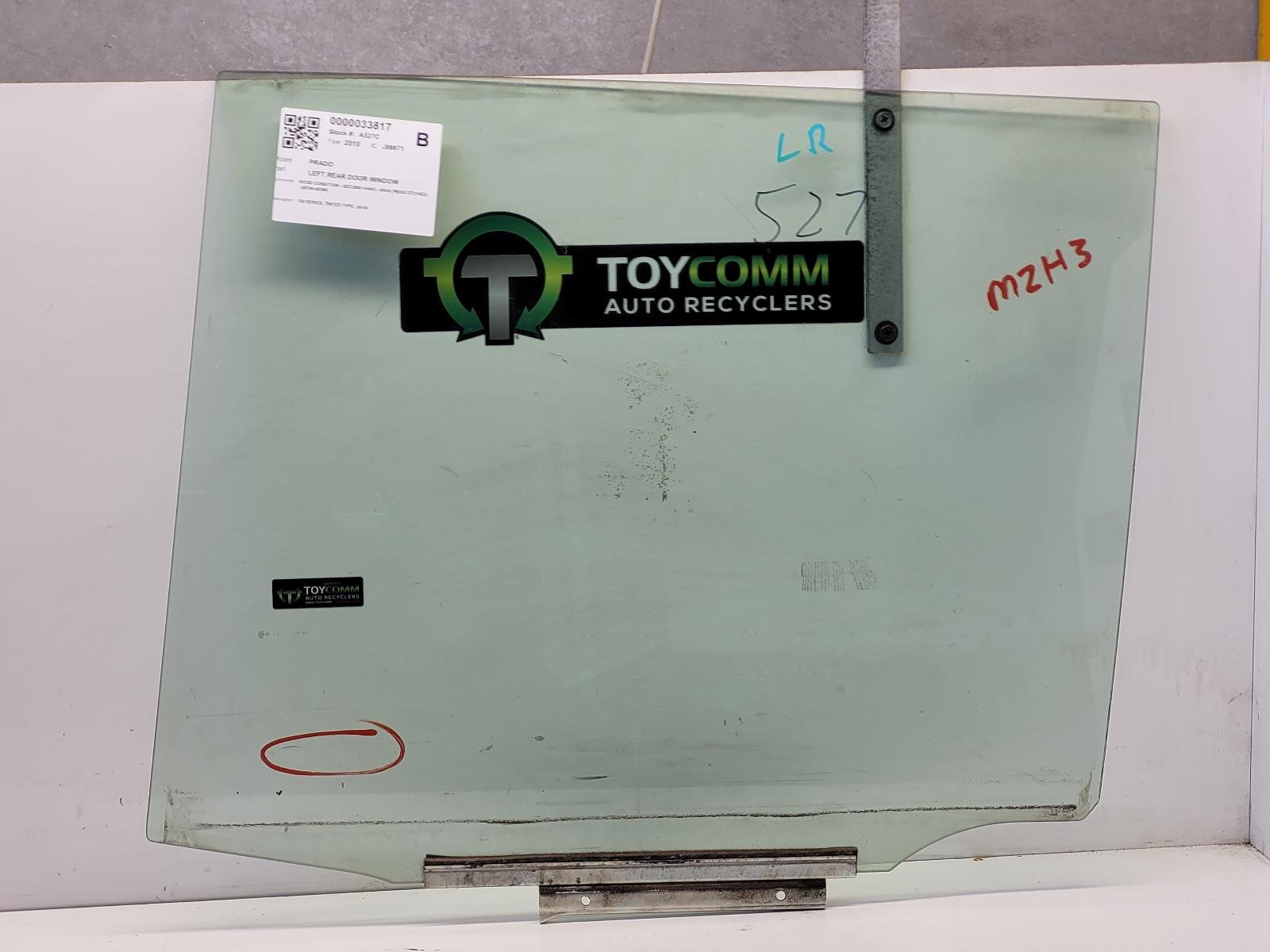Toyota Land Cruiser Prado J150 (09-17) - Left Rear Door Window - 1KD - 2009-2020