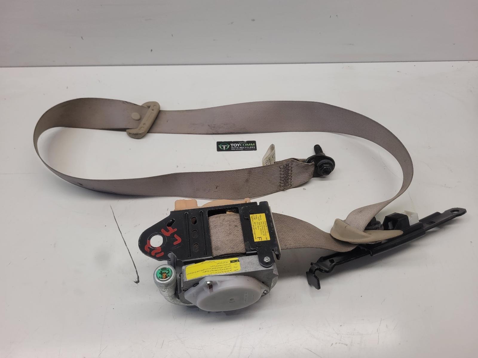 Feb 2003 to Oct 2009 - Toyota Land Cruiser Prado 120 Series - Left Front Seat Belt - Tan