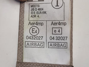 Feb 2003 to Oct 2009 - Toyota Land Cruiser Prado 120 Series - Left Front Seat Belt - Tan