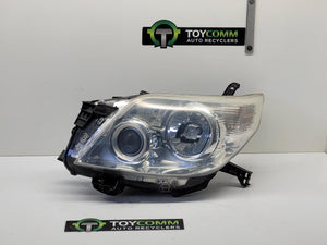 Aug 2009 to Jul 2013 - Toyota Land Cruiser Prado 150 Series GX GXL Altitude - Left Headlight - Sx, Zr, Halogen Type