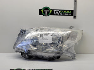 Aug 2009 to Jul 2013 - Toyota Land Cruiser Prado 150 Series GX GXL Altitude - Left Headlight - Sx, Zr, Halogen Type