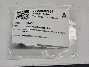 Aug 2009 to Nov 2023 - Toyota Land Cruiser Prado 150 Series - Misc Switch/Relay - Traction Control Switch