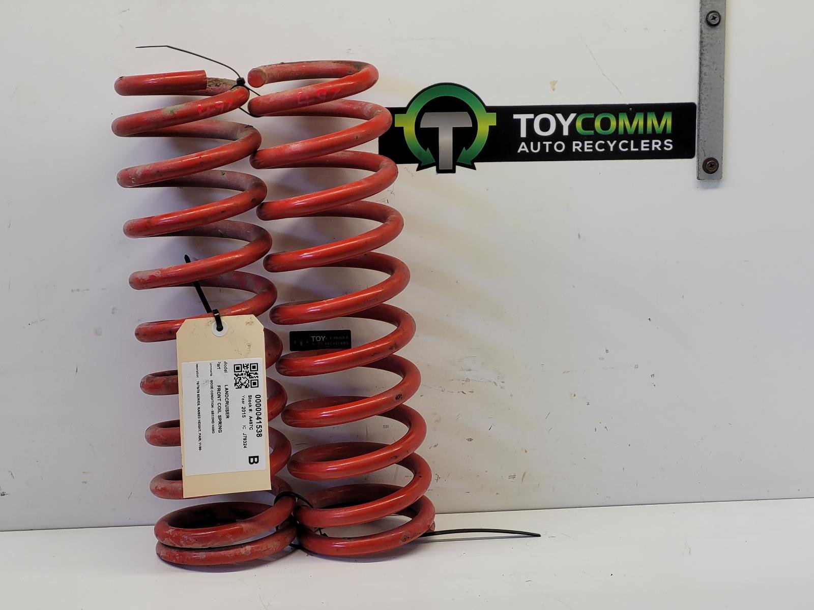 Nov 1999 to Current- Toyota Land Cruiser 76 Series 78 Series 79 Series- Front Coil Spring- Raised Height, Pair