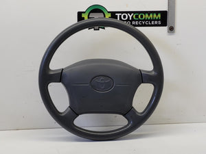 Jul 1996 to Jan 2003 - Toyota Land Cruiser Prado 95 Series - Steering Wheel - Vinyl, Grey, W/ Airbag, Non Cruise Control Type