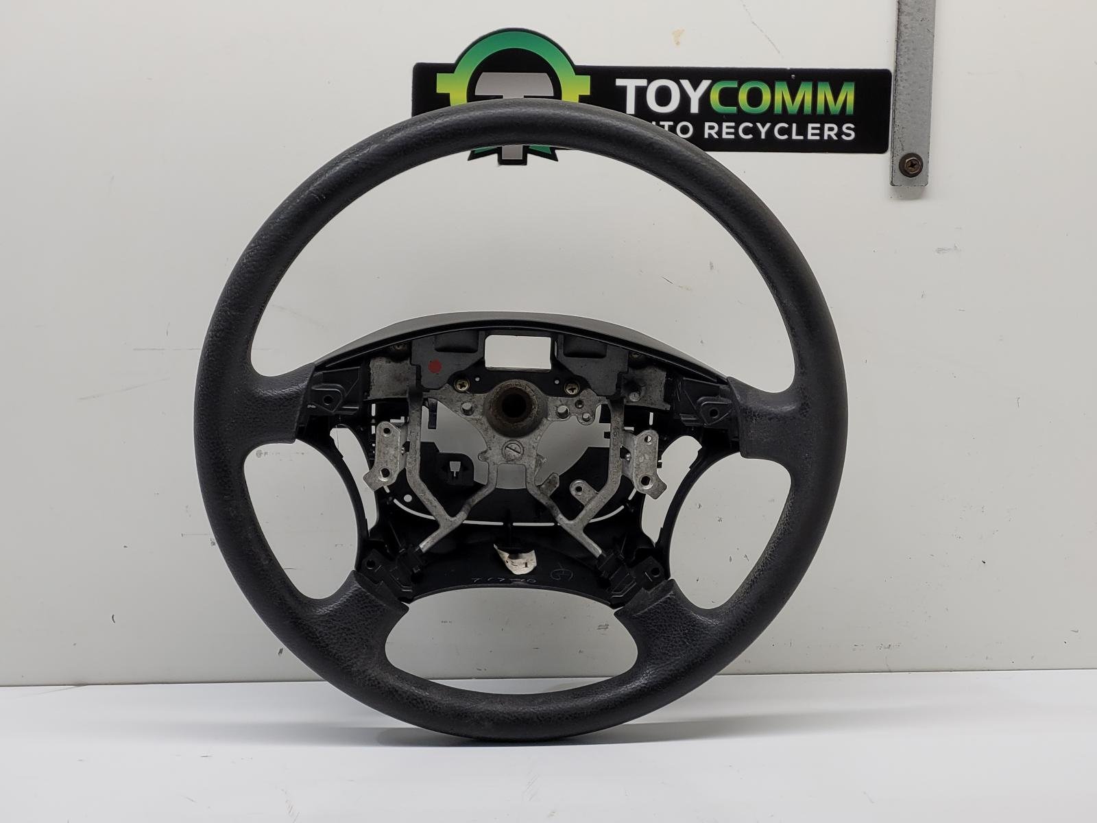Feb 2003 to Oct 2009 - Toyota Land Cruiser Prado 120 Series - Steering Wheel - Vinyl, Black