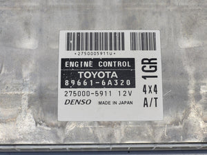 Jan 2003 to Aug 2004 - Toyota Land Cruiser Prado 120 Series Petrol 4.0L Engine Code 1GR-FE Automatic 4 Speed - Engine ECU - Ecu Only - PN: 896616A320