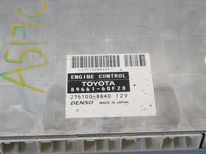 Aug 2006 to Aug 2009 - Toyota Land Cruiser Prado 120 Series Petrol 4.0L Engine Code 1GR-FE Automatic 5 Speed - Engine ECU - PN: 8966160F20