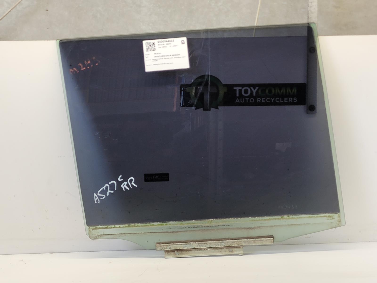Toyota Land Cruiser Prado J150 (09-17) - Right Rear Door Window - 1KD - 2009-2020