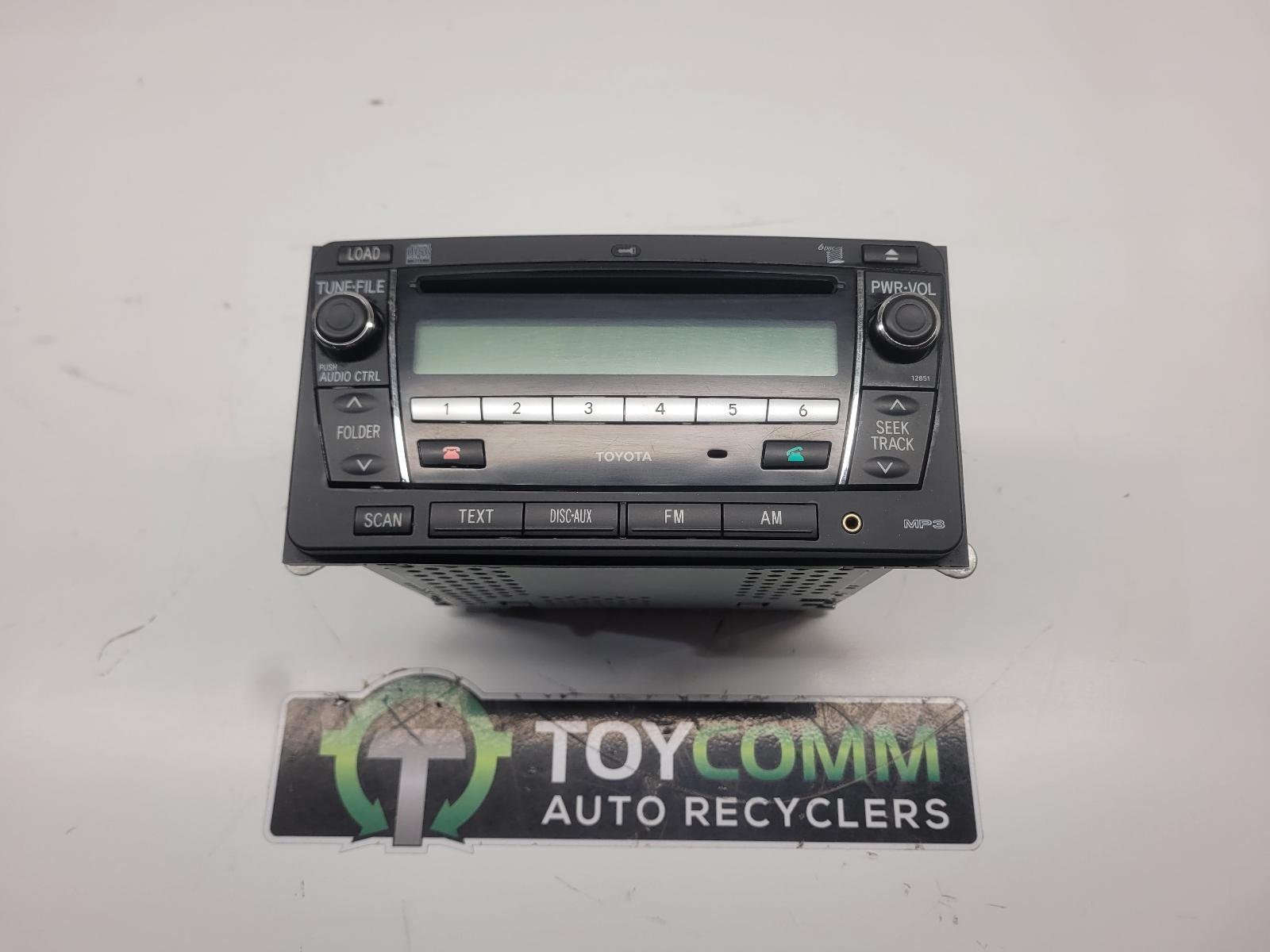 Feb 2005 to Aug 2015 - Toyota Hilux - Radio Module - 6 Disc Cd Stacker ( On Face ) - PN: 12851