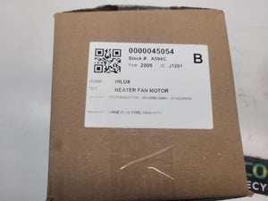 Oct 2008 to Aug 2015 - Toyota Hilux - Heater Fan Motor - Large Plug Type