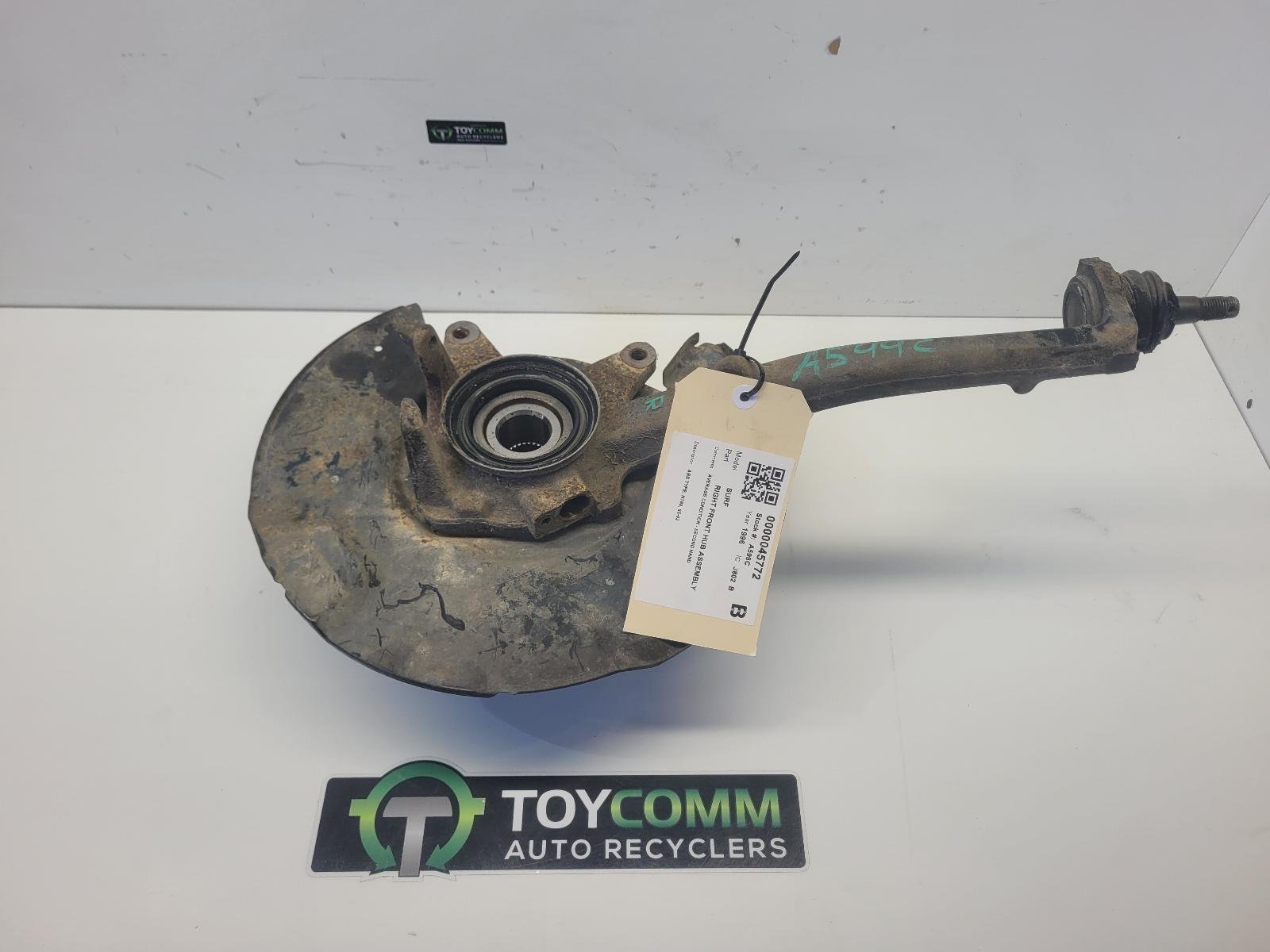1995 to 2002- Toyota Hilux Surf N180 ABS- Right Front Hub Assembly