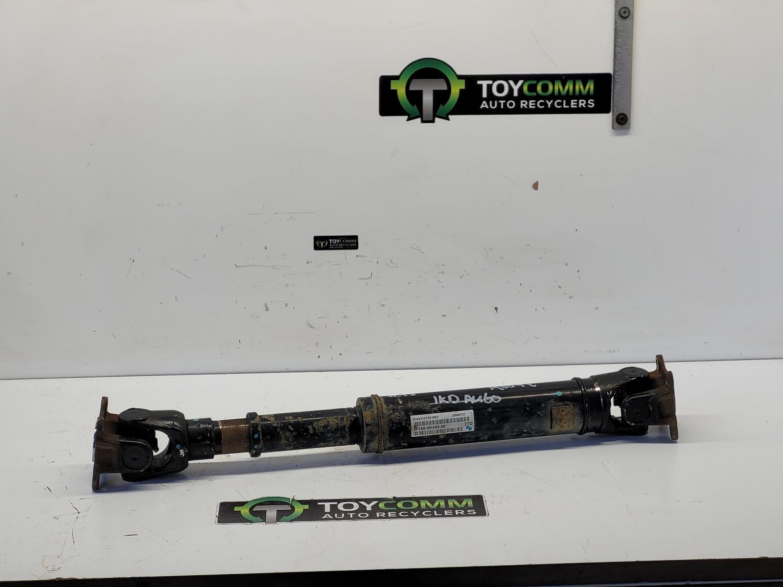 Apr 2012 to Aug 2015 - Toyota Hilux Diesel 3.0L Engine Code 1KD-FTV Automatic 5 Speed - Front Prop Shaft
