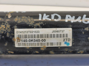Apr 2012 to Aug 2015 - Toyota Hilux Diesel 3.0L Engine Code 1KD-FTV Automatic 5 Speed - Front Prop Shaft
