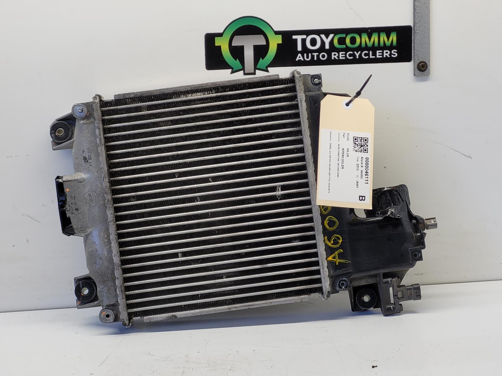 Aug 2006 to Aug 2015 - Toyota Hilux Diesel 3.0L - Intercooler - Water Cooled Egr Type