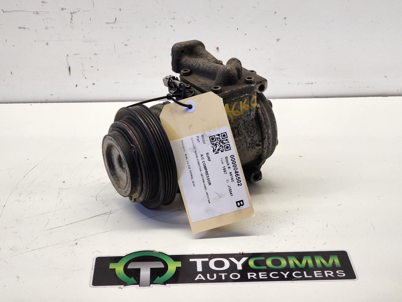 1995 to 2002 - Toyota Hilux Surf N180 Petrol 3.4L Engine Code 5VZ - A/C Compressor