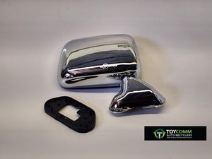 Oct 1988 to Sep 1997 - Toyota Hilux - Right Door Mirror - Manual Adjust, Skin Mount, 2 Screw