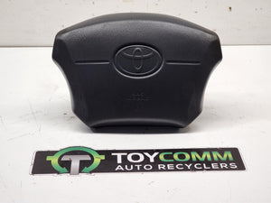 Jul 1996 to Jan 2003 - Toyota Land Cruiser Prado 95 Series - Right Airbag - Steering Wheel Airbag, Grey