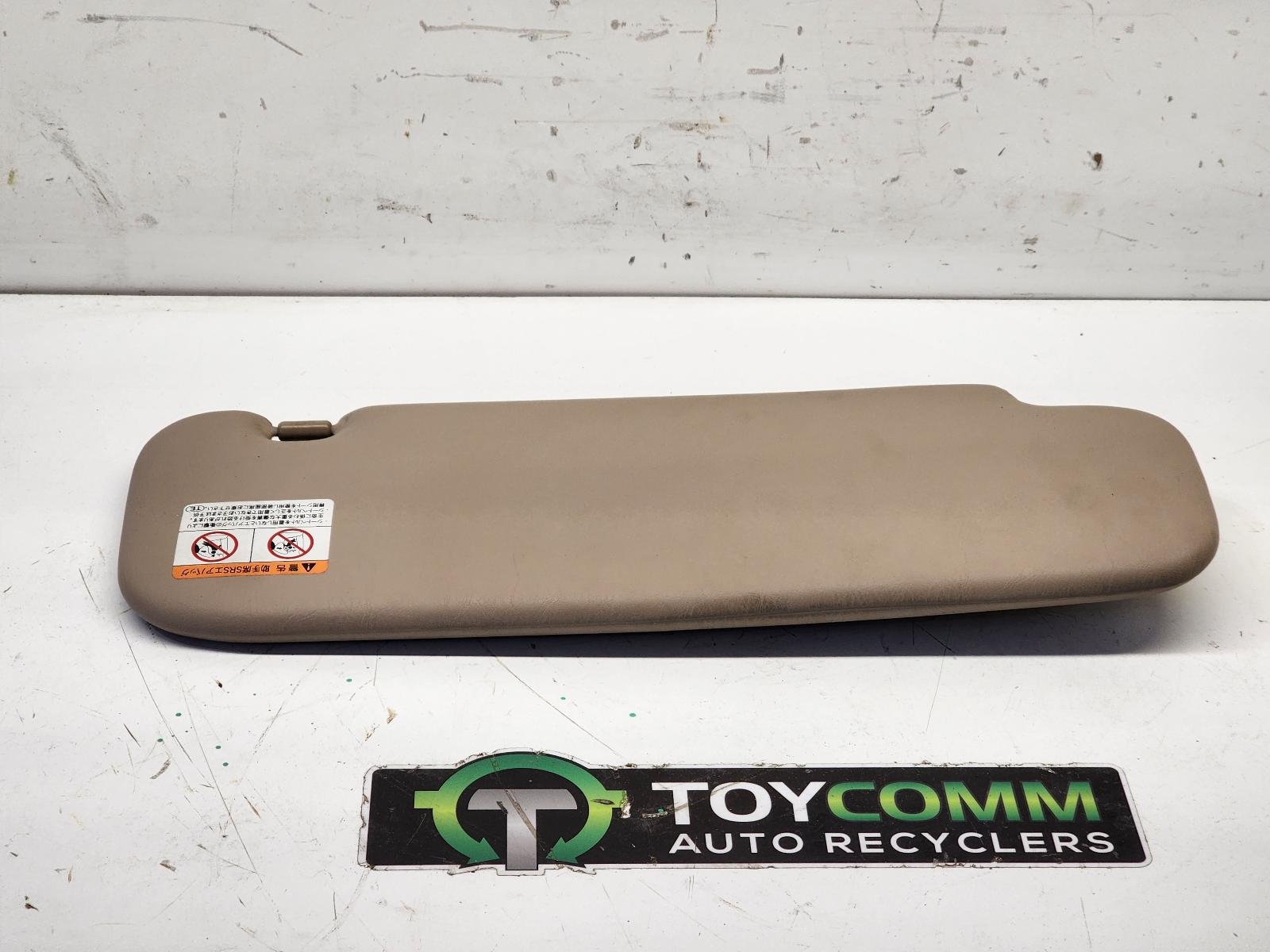 Jan 1998 to Oct 2007 - Toyota Land Cruiser 100 Series - Left Sun Visor - Tan, Vinyl