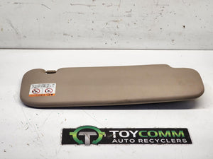 Jan 1998 to Oct 2007 - Toyota Land Cruiser 100 Series - Left Sun Visor - Tan, Vinyl