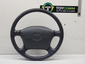 Jul 1996 to Jan 2003 - Toyota Land Cruiser Prado 95 Series - Steering Wheel - Leather, Grey, W/Airbag, Non Cruise Control Type