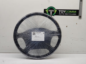 Jul 1996 to Jan 2003 - Toyota Land Cruiser Prado 95 Series - Steering Wheel - Leather, Grey, W/Airbag, Non Cruise Control Type