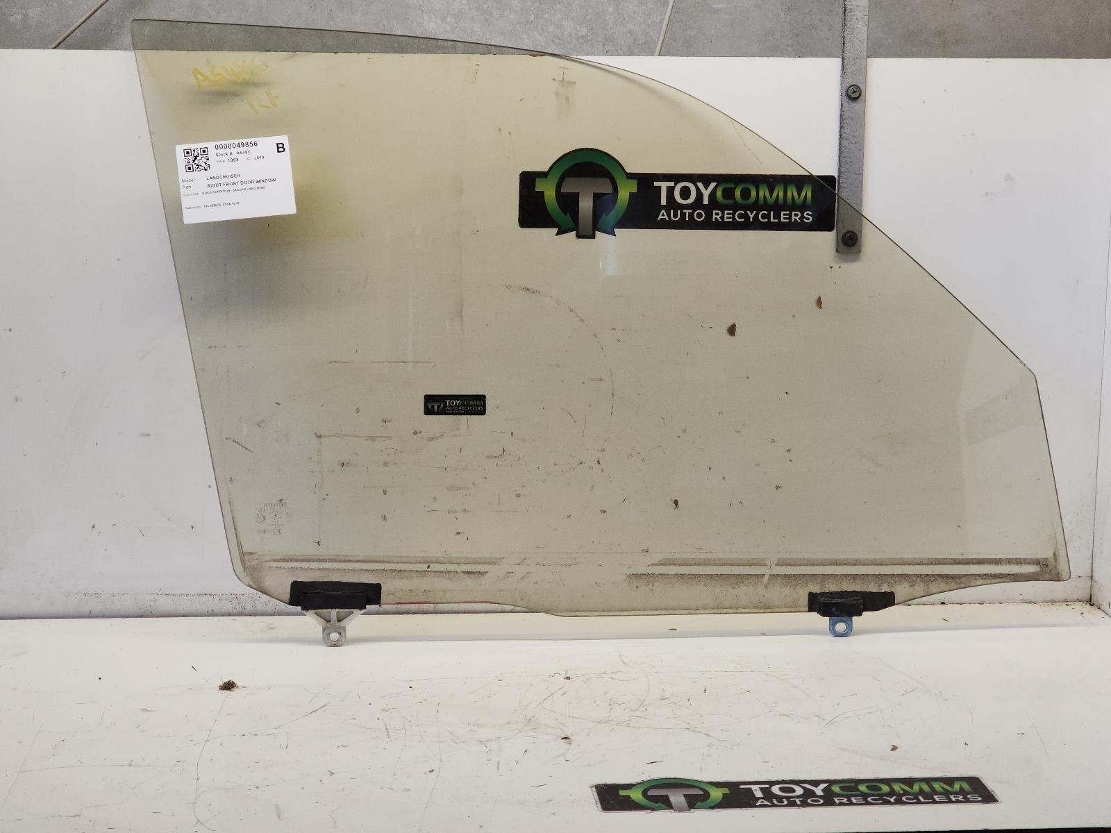 Jan 1998 to Oct 2007 - Toyota Land Cruiser 100 Series - Right Front Door Window