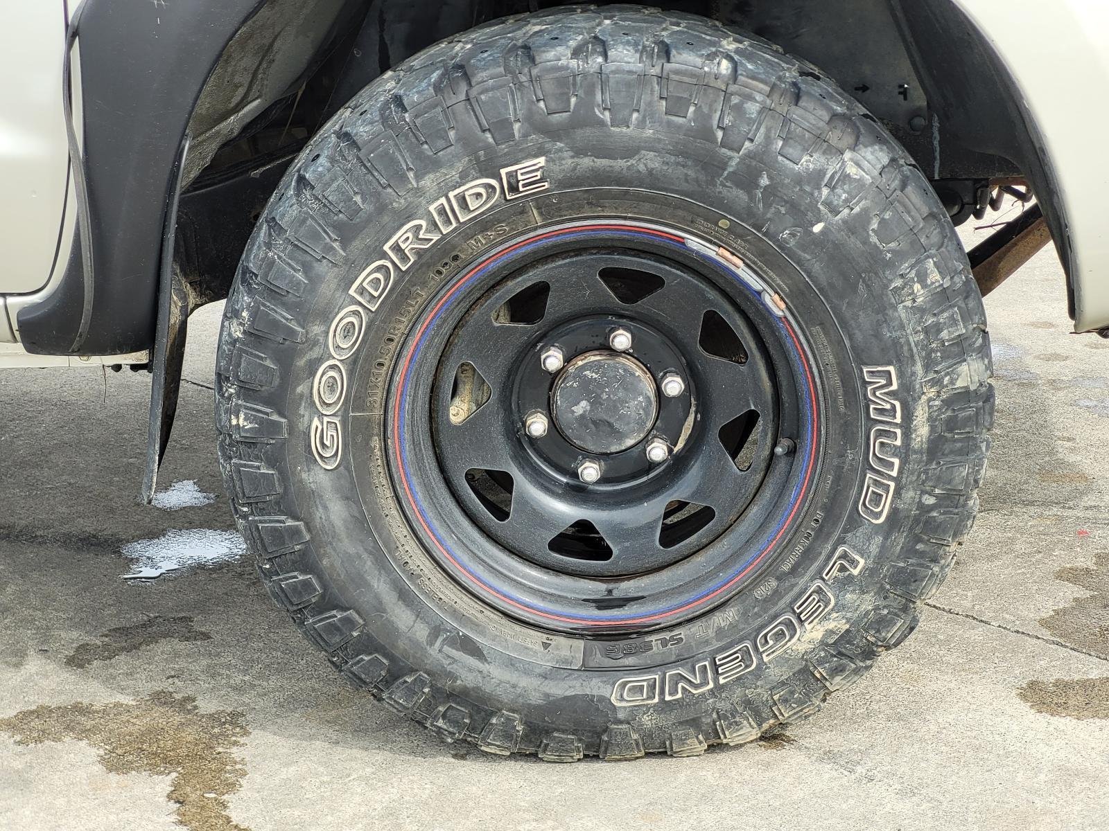 Feb 2005 to Aug 2015 - Toyota Hilux 4WD - Wheel Steel - 15X7In, 6 Stud