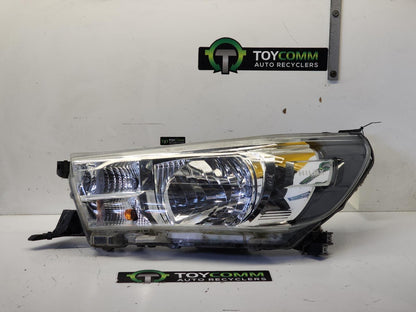 Toyota Hilux - Left Headlight - W/ Halogen Type - 2015-2020