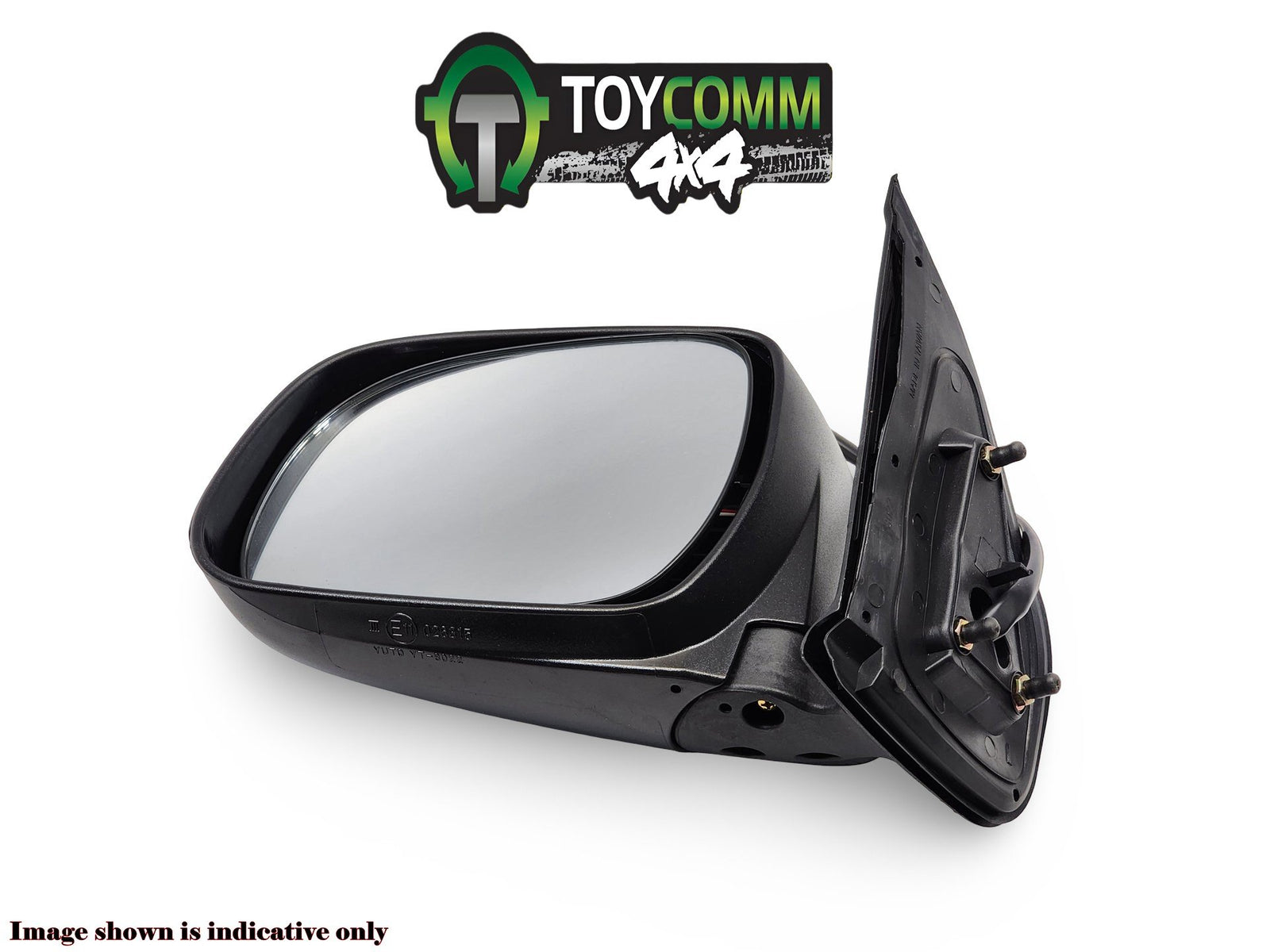 Mar 2005 to Apr 2012- Toyota Hilux- Left Door Mirror- Power Adjust, Non-Indicator, Chrome, 3 Wire, 6 Pin