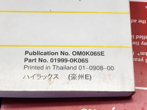 Feb 2005 to 2015 - Toyota Hilux - Owners Handbook