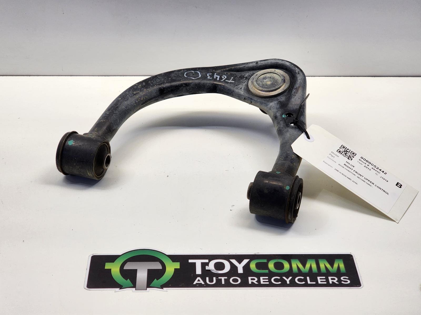 Mar 2005 to Current - Toyota Hilux 2WD 4WD - Right Front Upper Control Arm - Hi-Ride