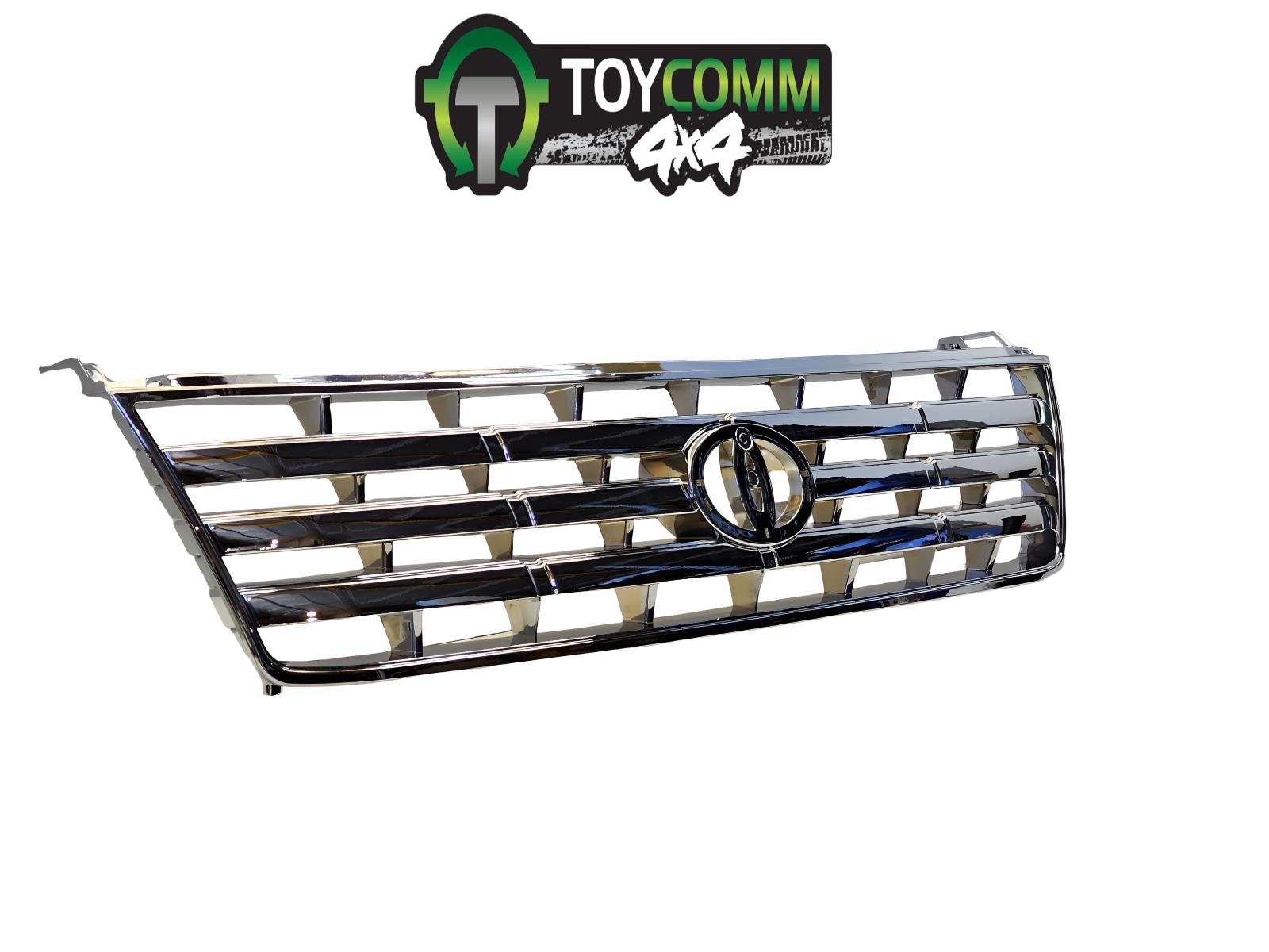Aug 1999 to Jan 2003 - Toyota Land Cruiser Prado 95 Series - Bumper Grille - Chrome, (Jap Type)