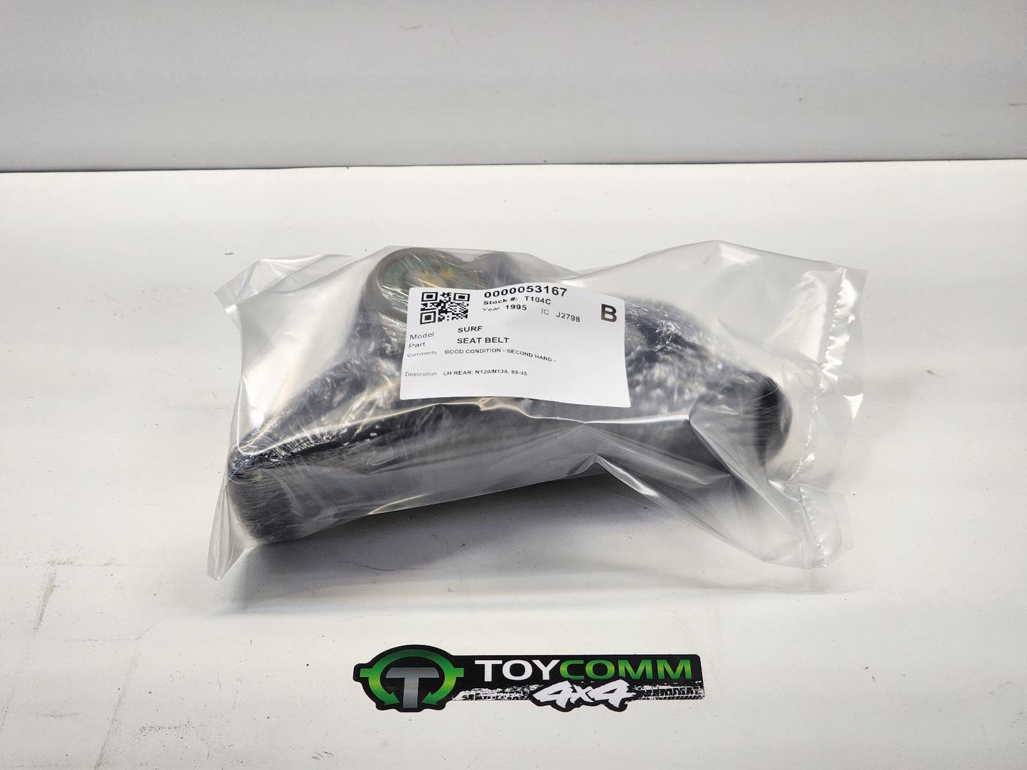 1989 to 1995 - Toyota Hilux Surf N120 N130 - Left Rear Seat Belt
