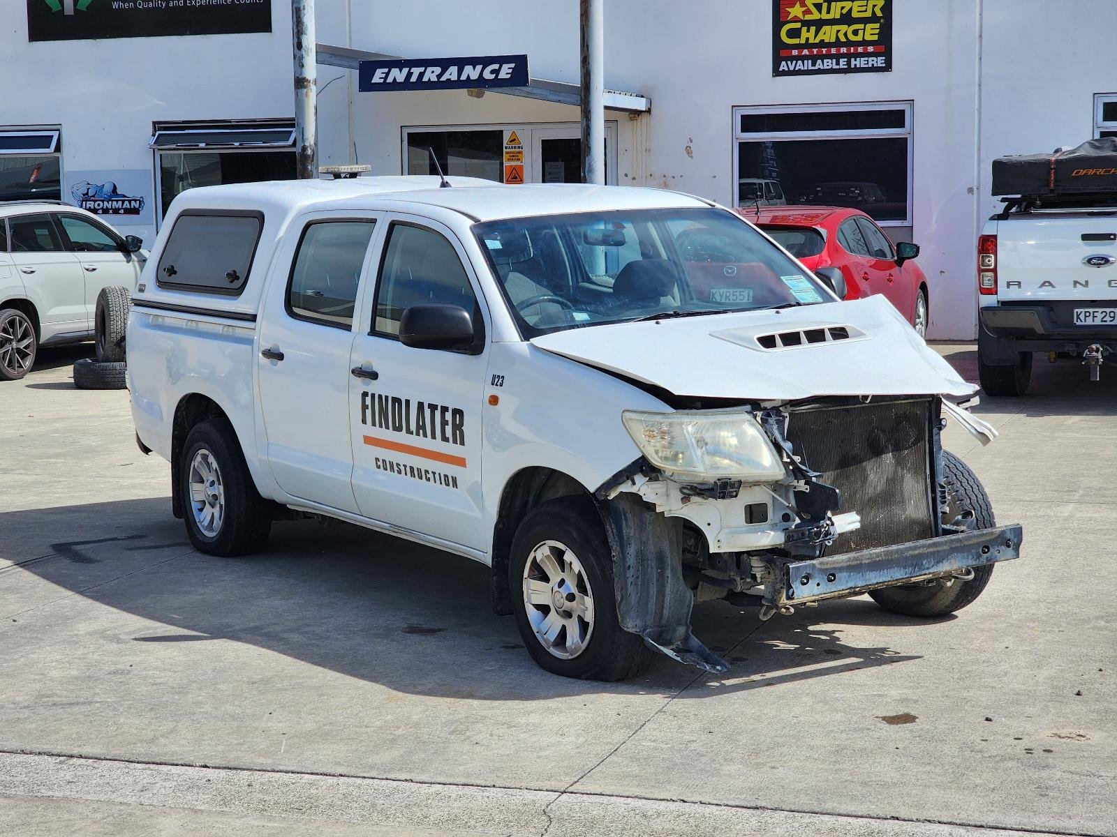 Now Wrecking: 2012 Toyota Hilux  Wreck Number: T108C