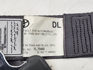 Mar 2005 to Jun 2011 - Toyota Hilux Double Cab Utility - Left Rear Seat Belt - Light Grey