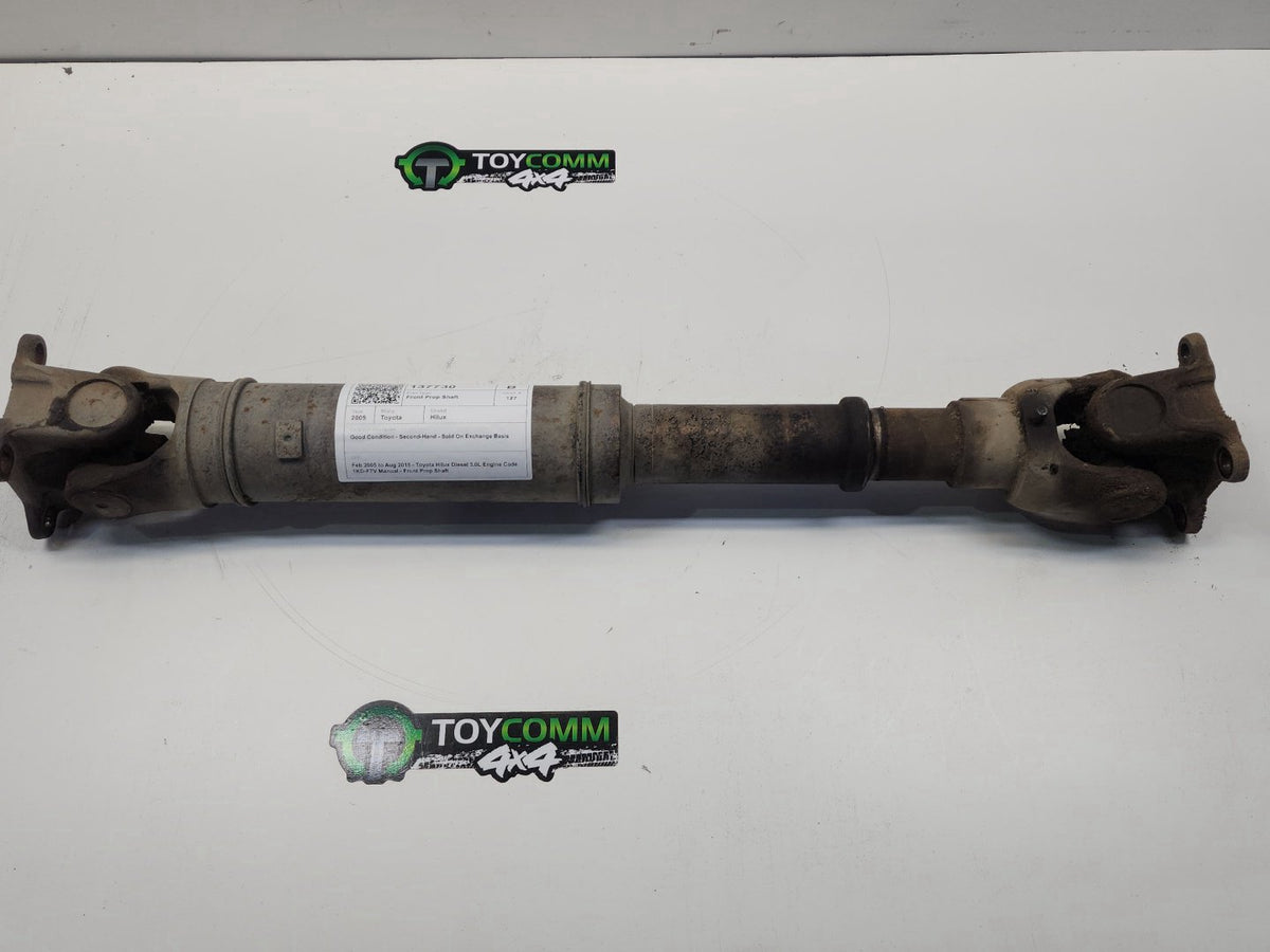 Feb 2005 to Aug 2015 - Toyota Hilux Diesel 3.0L Engine Code 1KD-FTV Manual - Front Prop Shaft