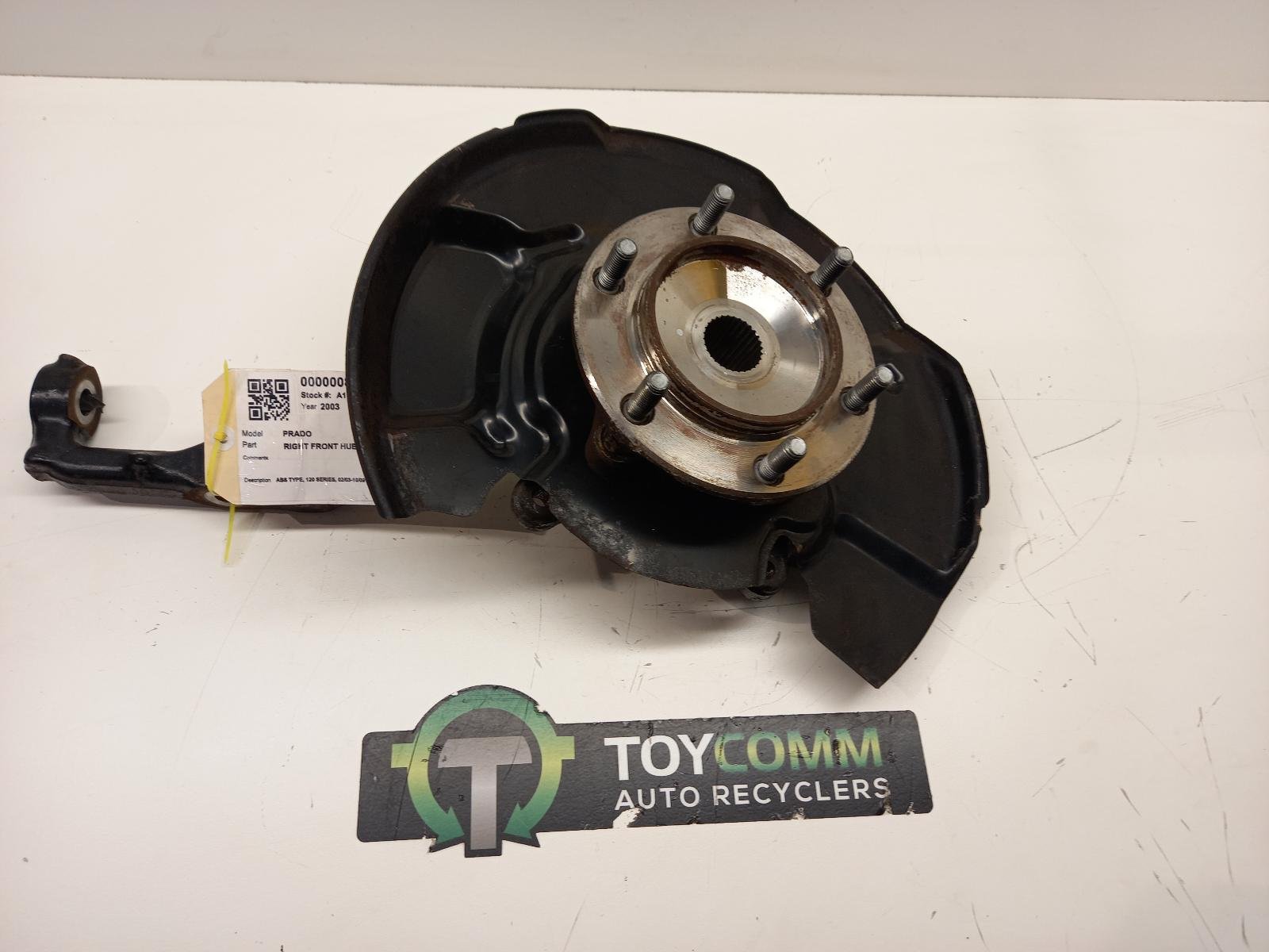 Feb 2003 to Jul 2009- Toyota Land Cruiser Prado 120 Series ABS- Right Front Hub Assembly