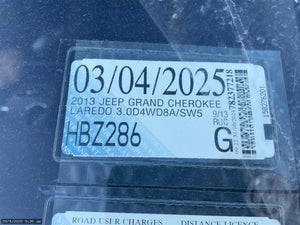 Now Wrecking: 2013 Jeep Grand Cherokee  Wreck Number: A625C
