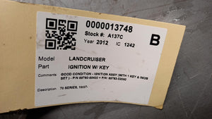 Aug 2009 to Current- Toyota Land Cruiser 76 Series 78 Series 79 Series- Ignition With Key- W/ Air Bag Type