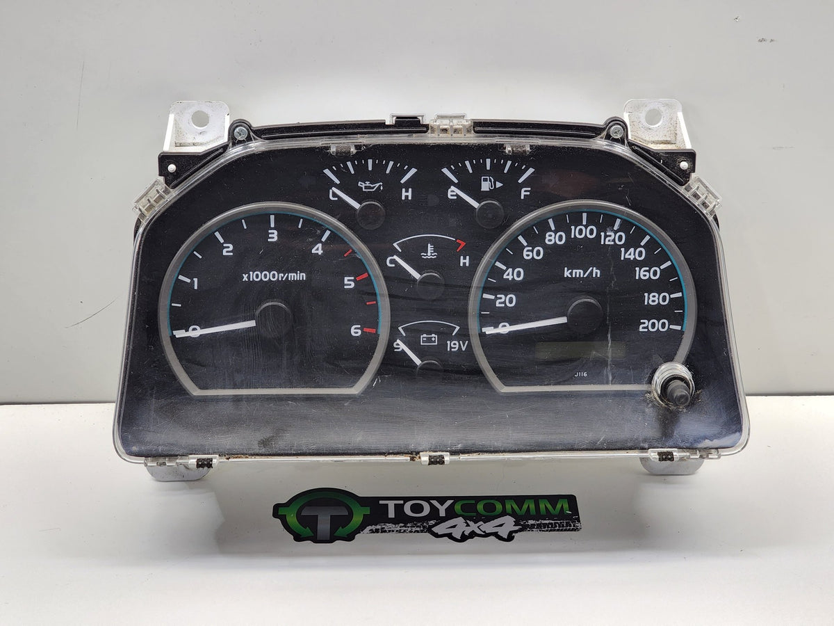 Jul 2009 to Sep 2016- Toyota Land Cruiser 76 Series 78 Series 79 Series Diesel- Instrument Cluster- J116, W/ Oil Pressure