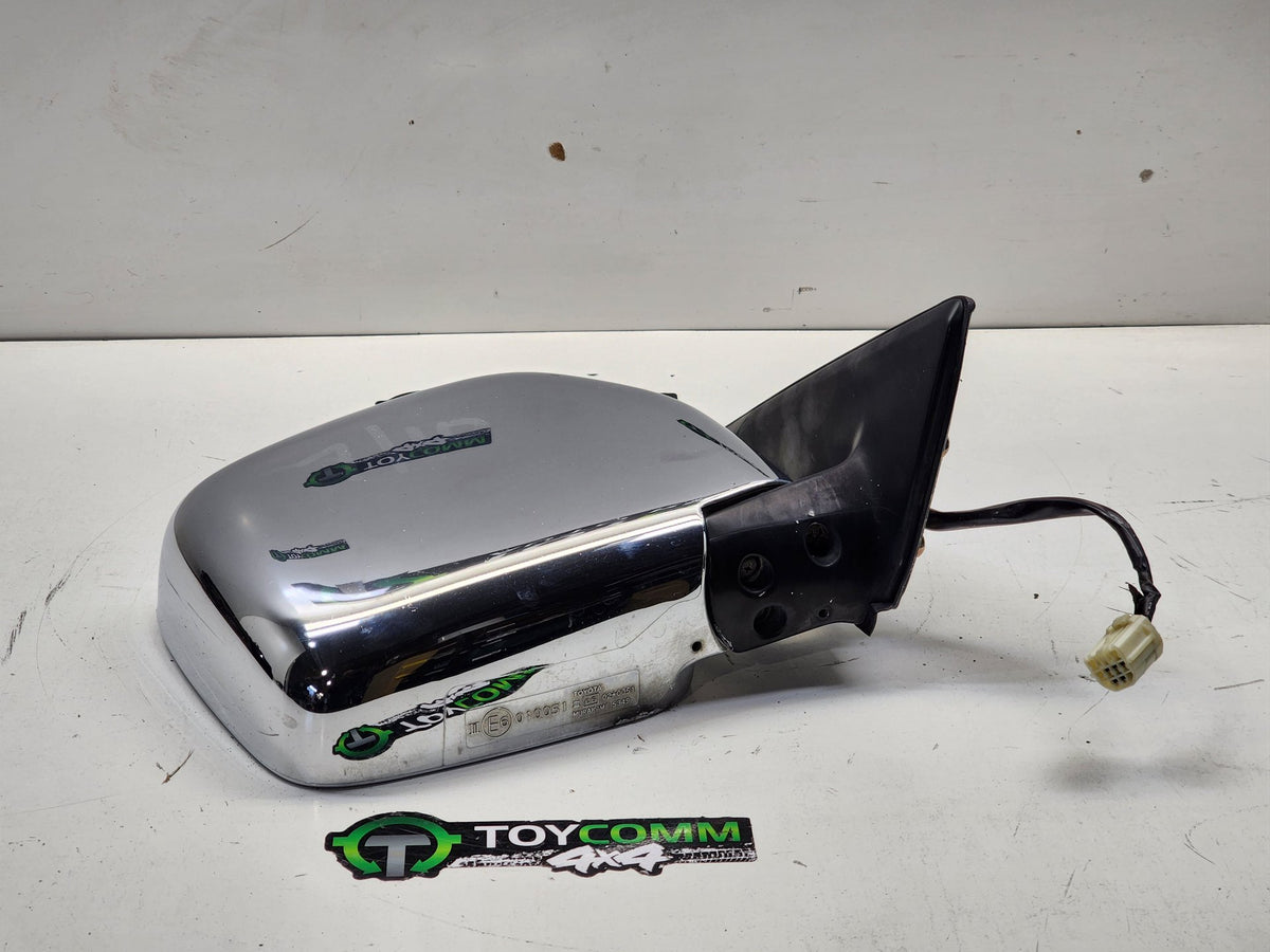 Jul 1996 to Jan 2003 - Toyota Land Cruiser Prado 95 Series - Right Door Mirror - Power Adjust, Chrome