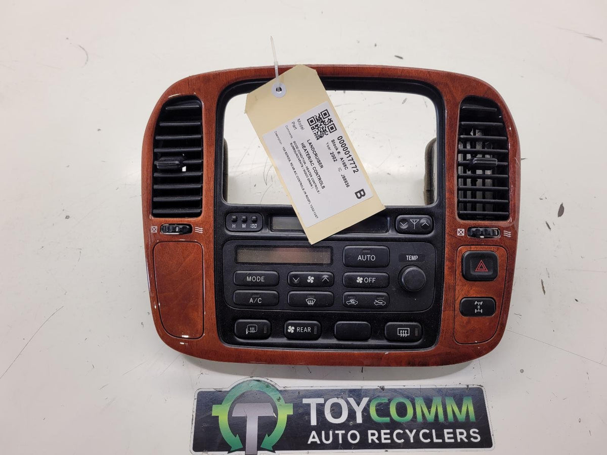 Oct 2002 to Oct 2007 - Toyota Land Cruiser 100 Series - Heater/AC Controls - Rear A/C Controls (In Roof)