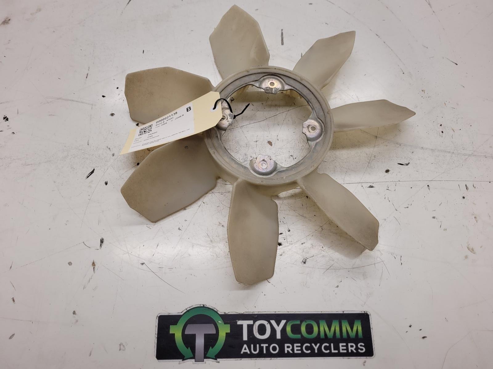 Feb 2003 to Oct 2009 - Toyota Land Cruiser Prado 120 Series Petrol 4.0L Engine Code 1GR-FE - Engine Fan Blade